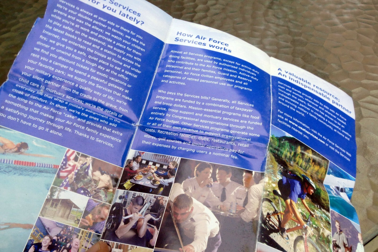 Brochure USAF Combat Support & community Services  advertisement add 2000's