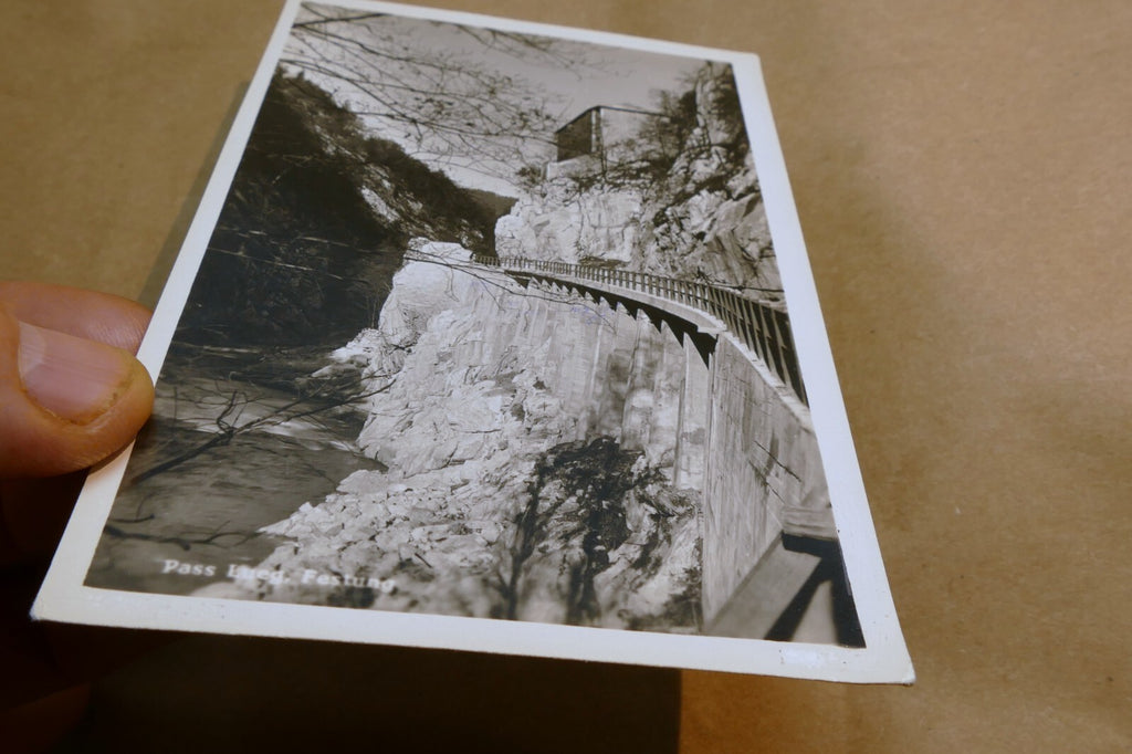 Pass Festung postcard Black & white Austria vintage - unposted