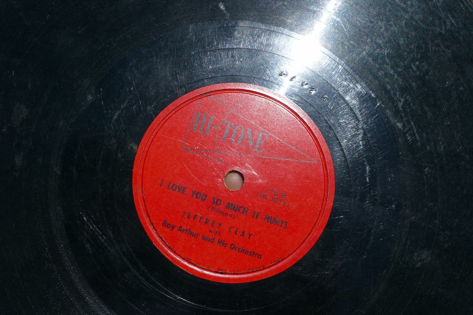Jeffrey Clay 78rpm Single 10" Hi-Tone Records lade Spain I love you 1949