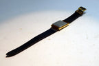"Cecilia " Gold Tone Ladies  Watch with brown  leather strap