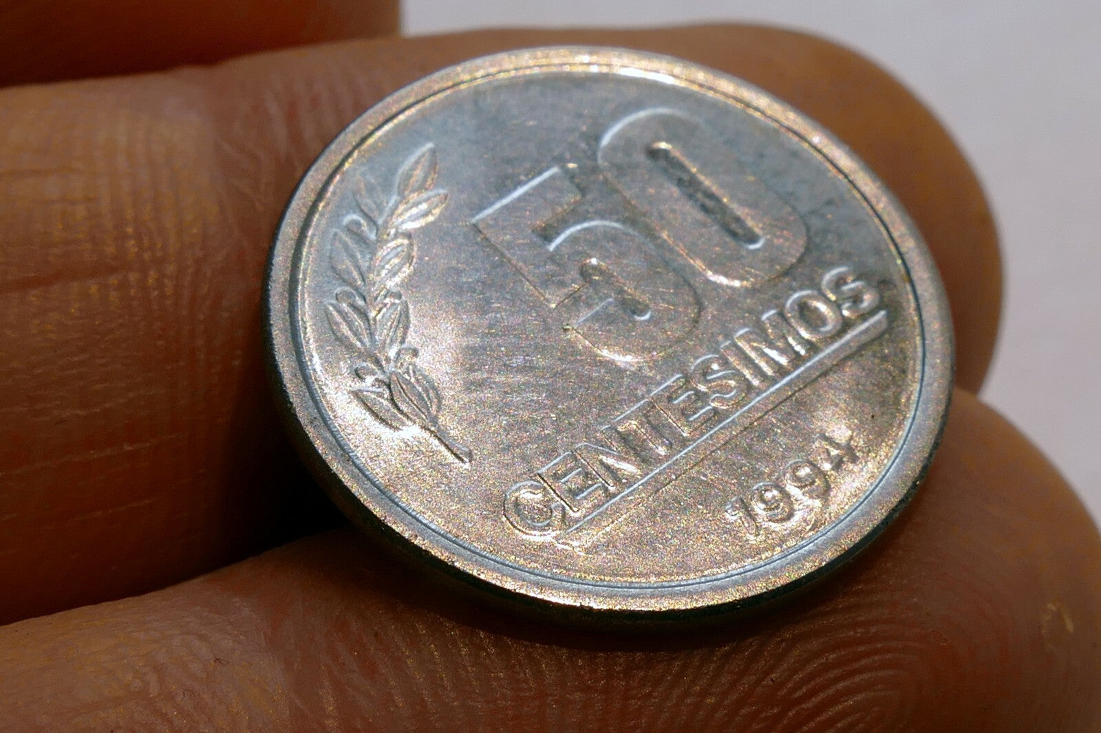 Republica Oriental  Del Uruguay  Coin 50 Centesimos 1994