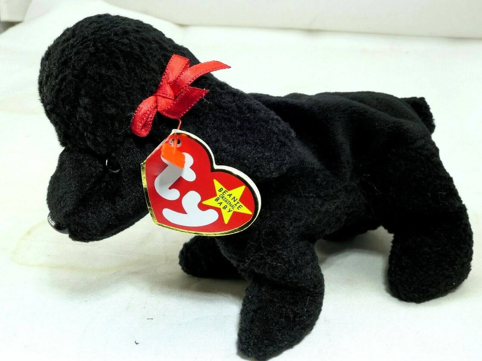 Ty gigi beanie baby with tag year 1998 plush toy dog puppy poodle