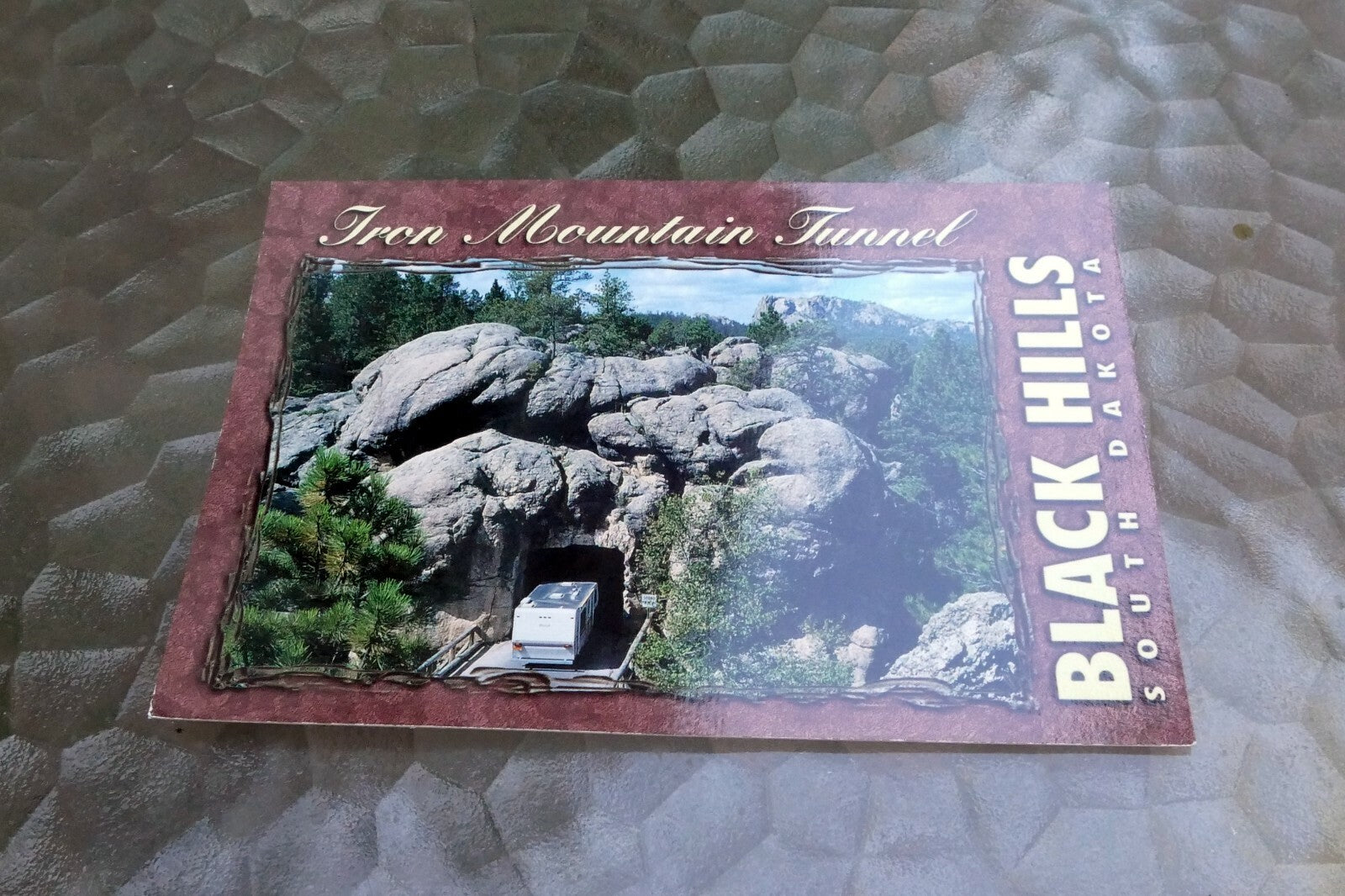 Iron Mountain Road  Highway Tunnel Rock Black Hills South Dakota Postcard