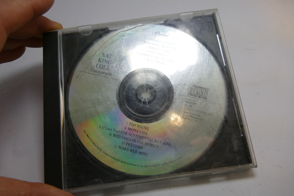 Nat 'king' Cole - Unforgettable CD (1989) Fair Condition  Capitol Records USA