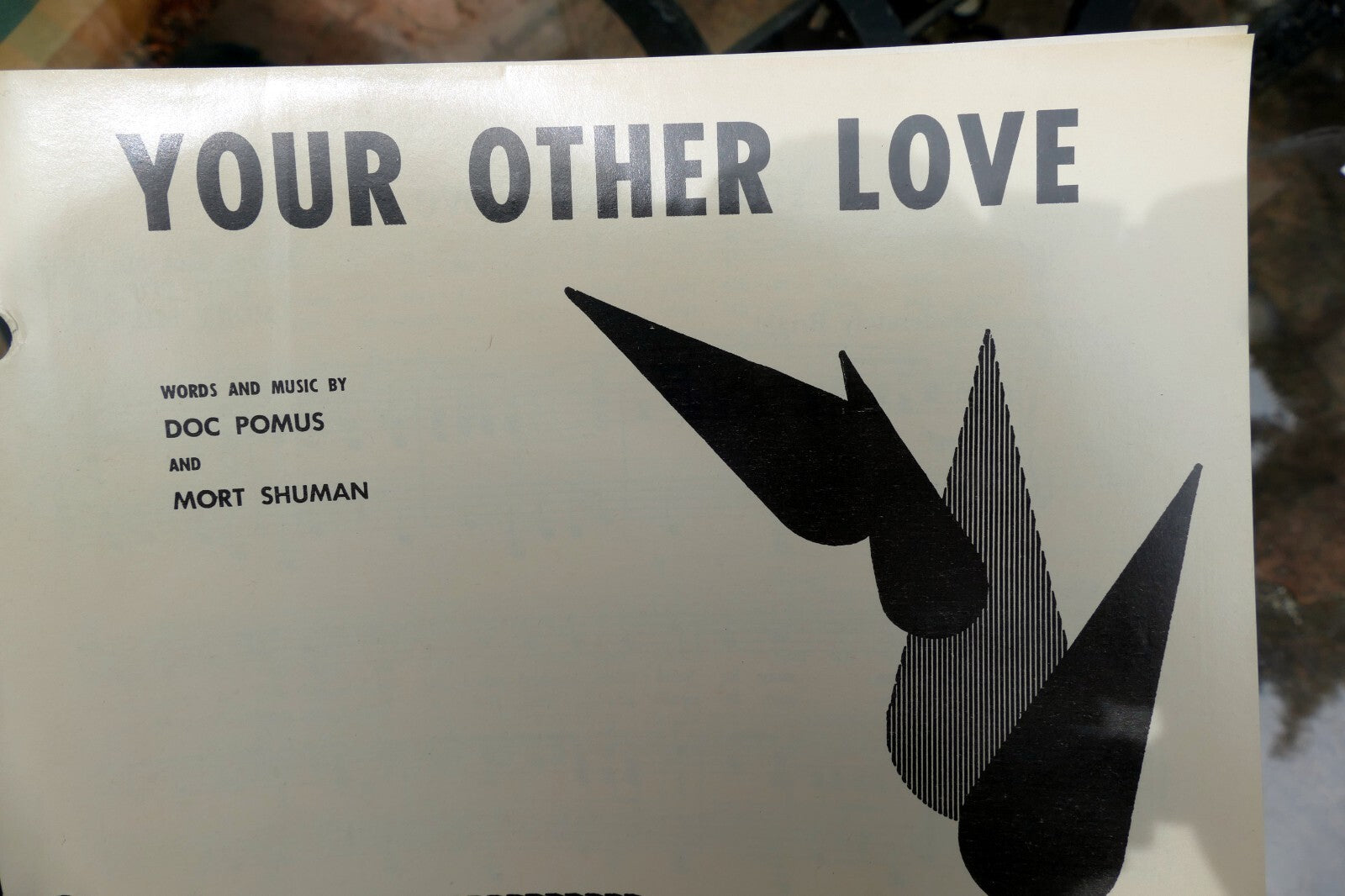 Your other love sheet music   song and lyrics by pomus and mort shuman 1960