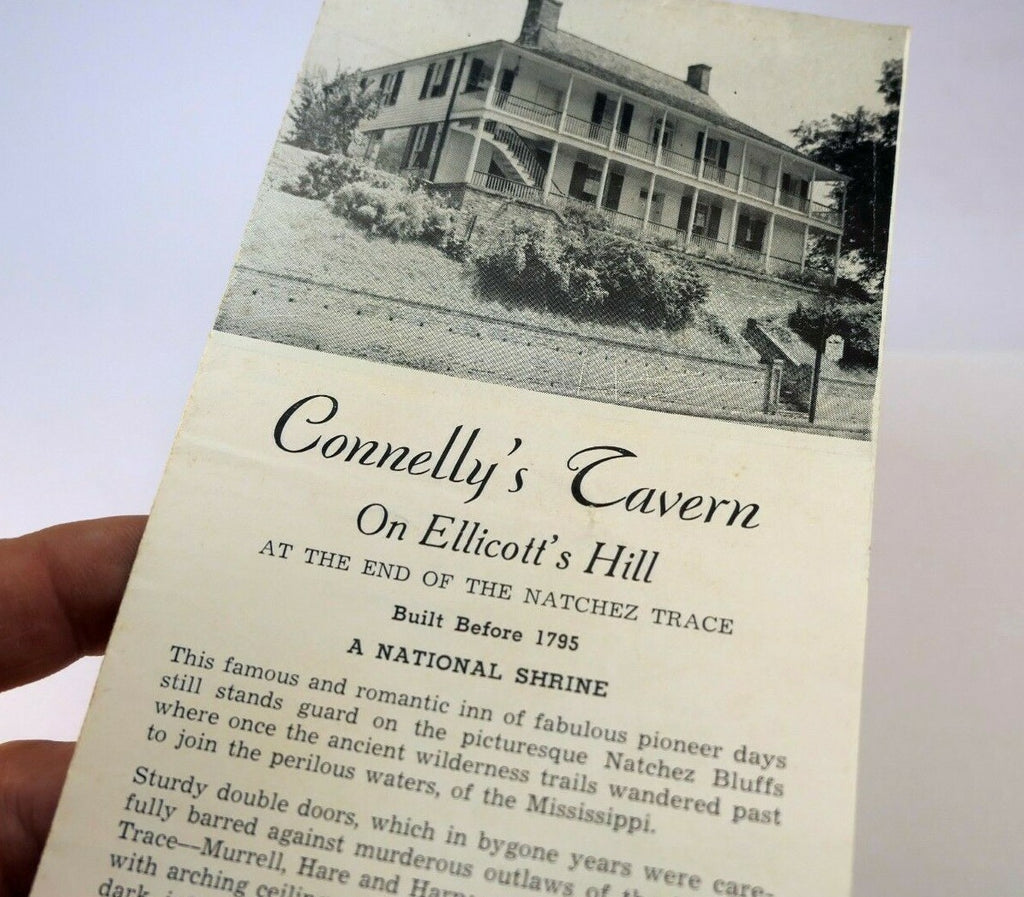 Connelly's tavern natchez mississippi 1920's pilgrimage tour brochure 1900's