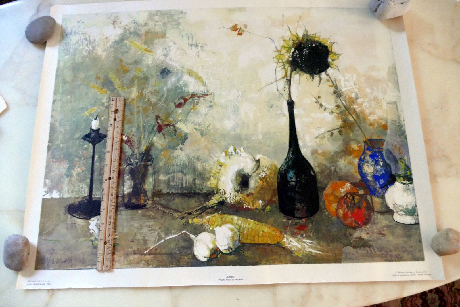 Jean Jansem Semerdjian Nature Morte au Tournesol poster by Daniel Jacomet