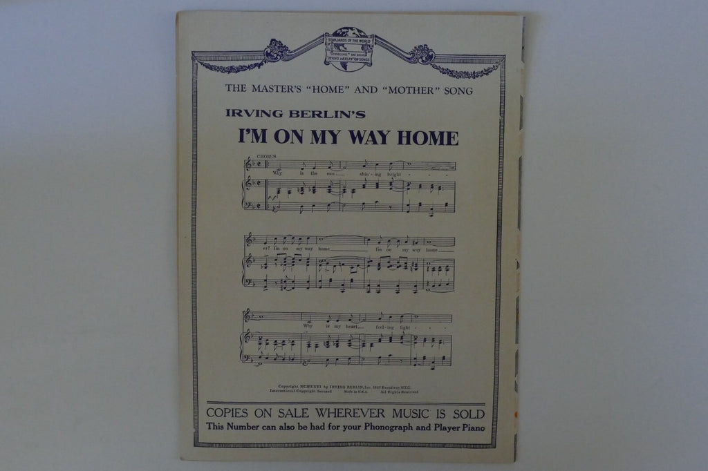 Some Day, 1926, by Larry Spier and W.C. Polla, Irving Berlin, Inc