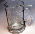 Mickey Mouse Large Glass Beer Stein Mug Walt Disneyland Etched Engraved "TOMMY"