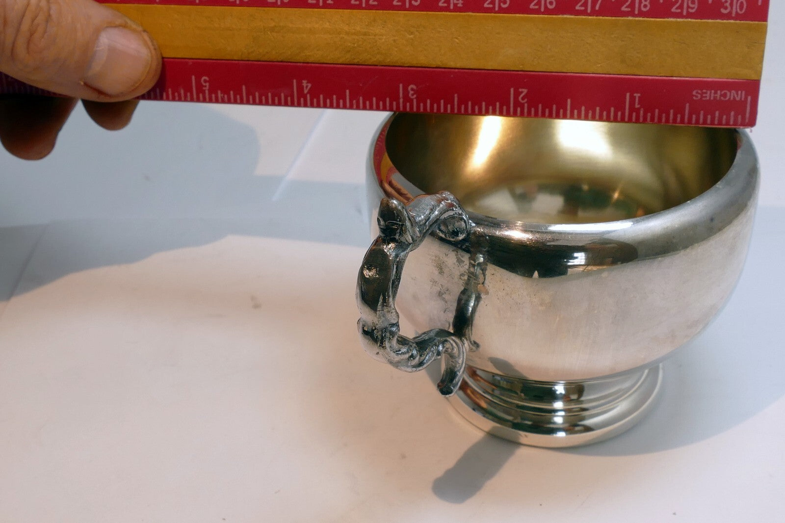 VIKING SILVER  PLATE E P COPPER SUGAR BOWL made in Canada  Lead Mounts for Tea