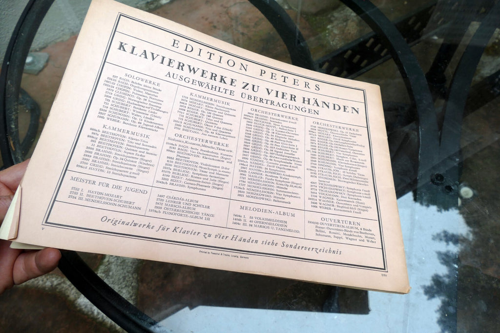 Moritz Moszkowski Soanische Tanze Sheet music Klavier 4 Handen 2125 Piano 1925