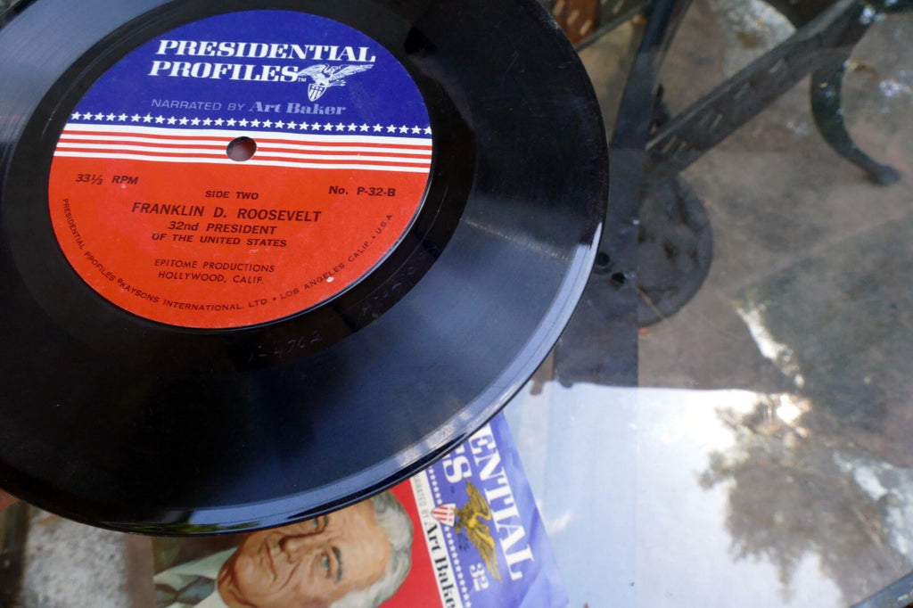 Franklin D. Roosevelt the Presidents Speak 1966 Vinyl EP Narrated By Art Baker