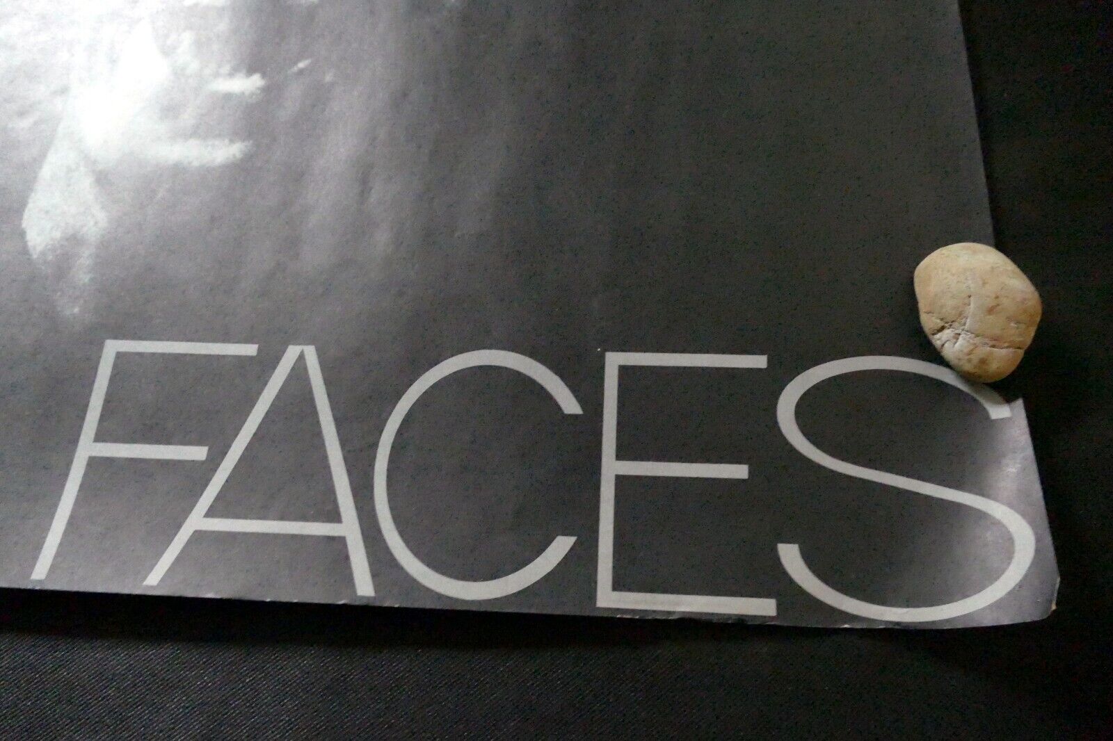 "FACES" Black and white photo Poster 1970's San Francisco USA EXCITED 22X28"