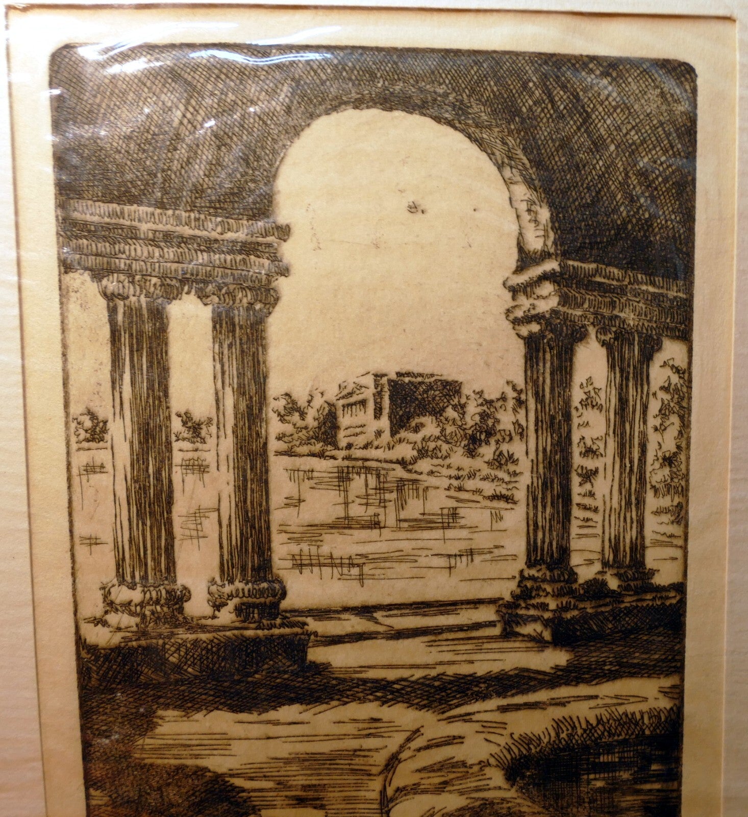San francisco california signed etching 1900's usa limited edition
