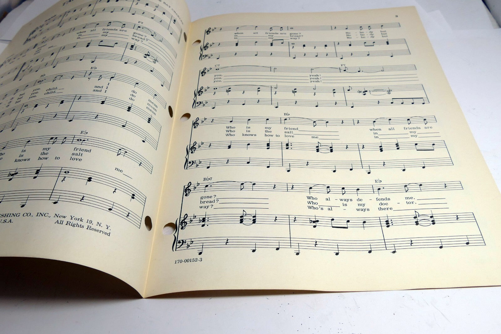 Talkin' 'Bout You by Ray Charles   1958  Sheet Music