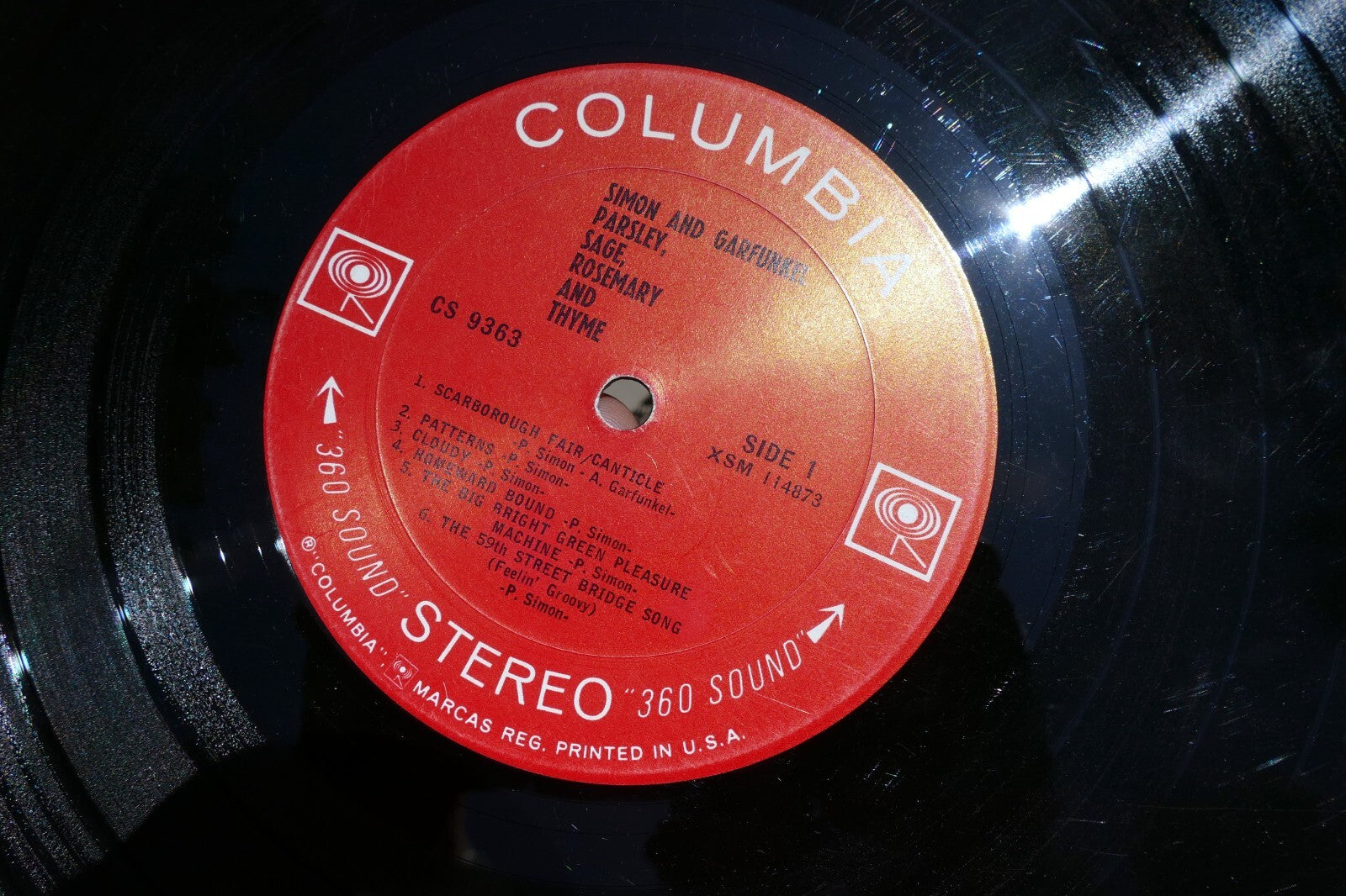 Simon & Garfunkel "Parsley, Sage, Rosemary And Thyme" CS 9363  vinyl LP  record