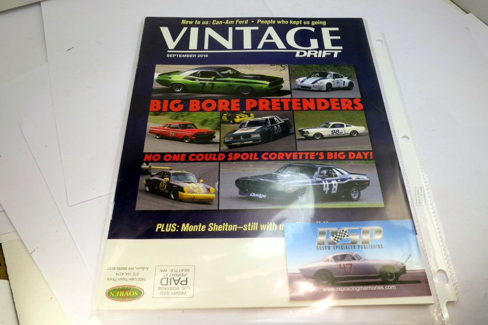 Vintage Drift  Magazine September 2016 racing car RSP