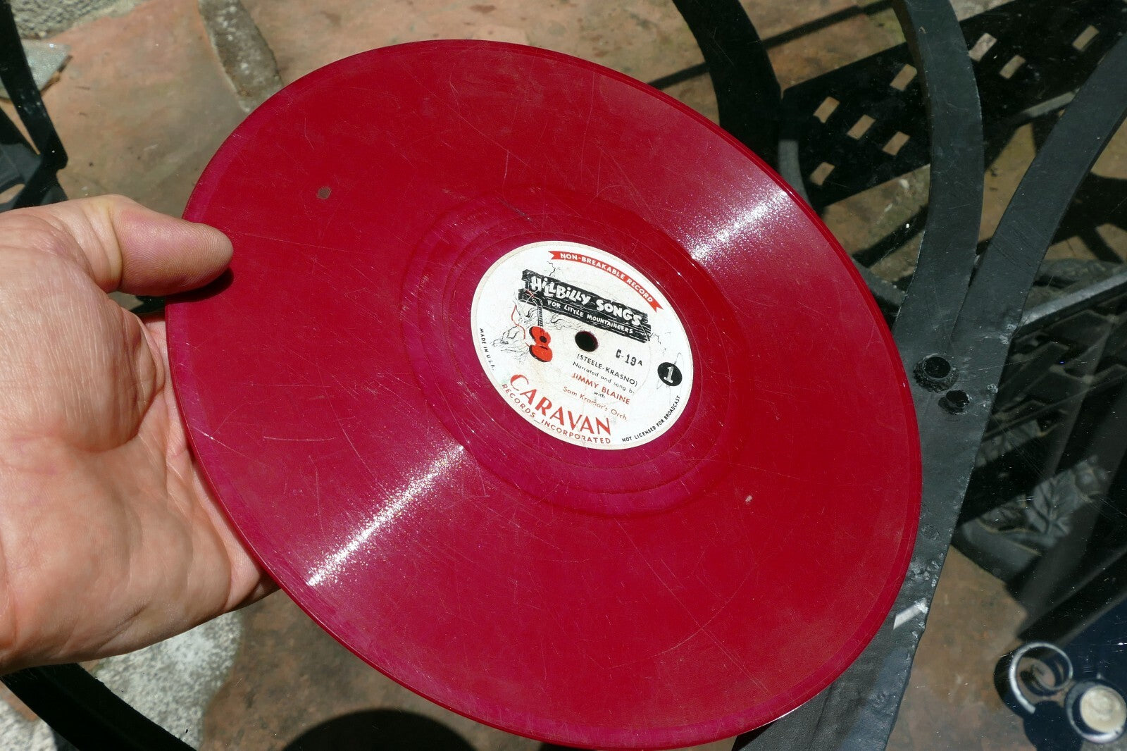 Jimmy Blaine Hillbilly Songs For Little Mountaineers 78 RPM C-19 Jimmy Blain