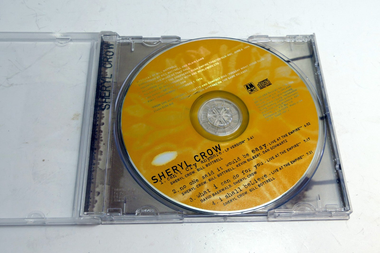 Sheryl Crow [CD only] 1995 A&M 31454 0126 4/2 Tuesday Night Music club