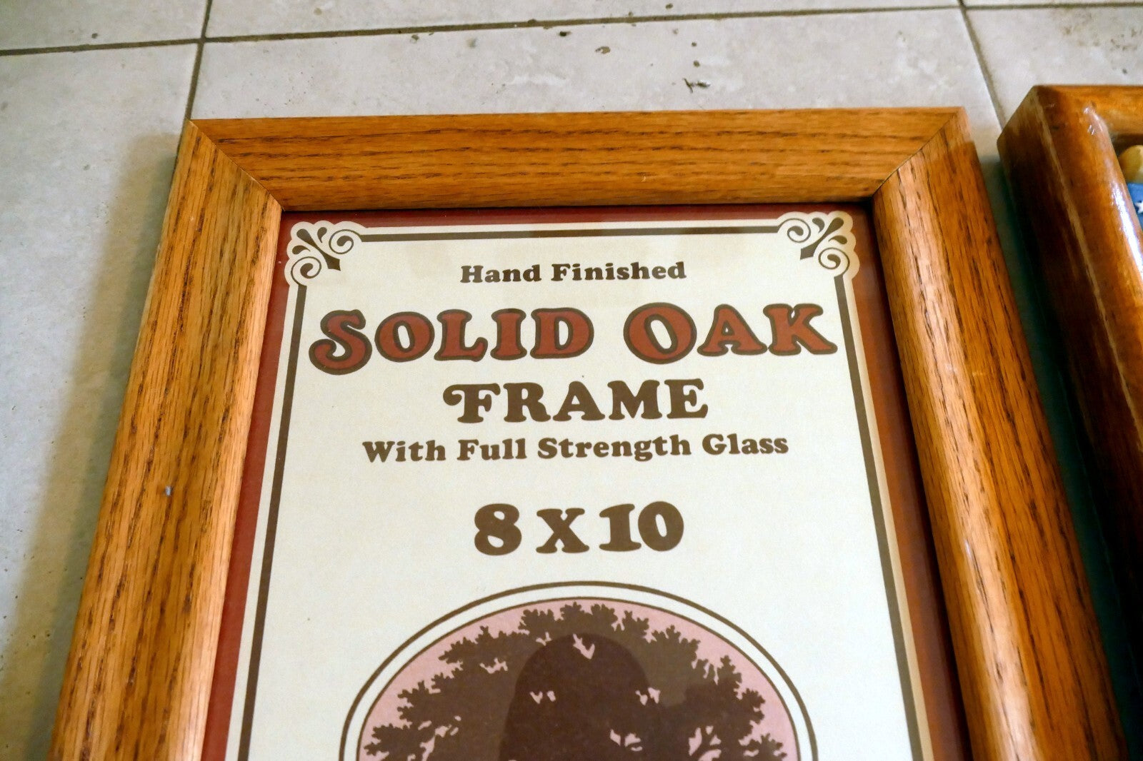 Pack of 2 Oak Solid Wood Picture Portrait Frame  8X10" Art Photo "DAD" baseball