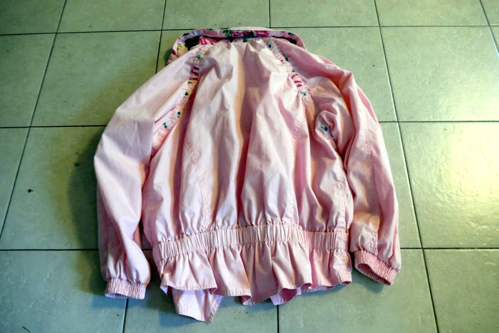 Sweet Girl Light weight Rain Jacket Sz. M 10/12 Pink