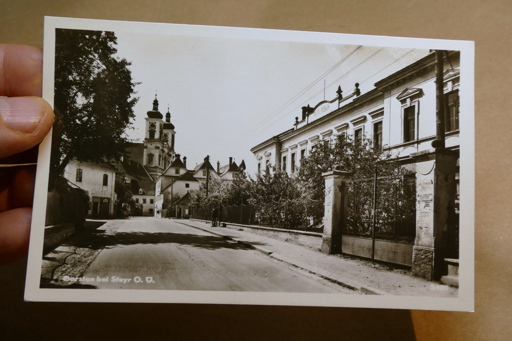 Garsten bei Steyr postcard Black & white Oberösterreich 1920's - unposted