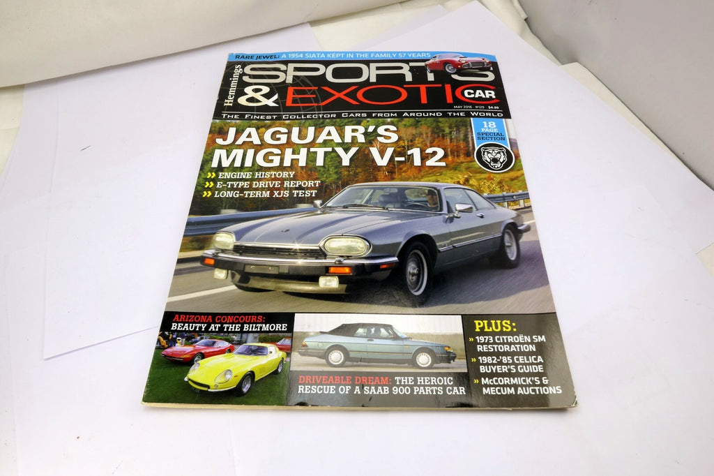 Hemmings Sport & Exotic Car Magazine may 2016 Juaguar's Mighty V-12 engine