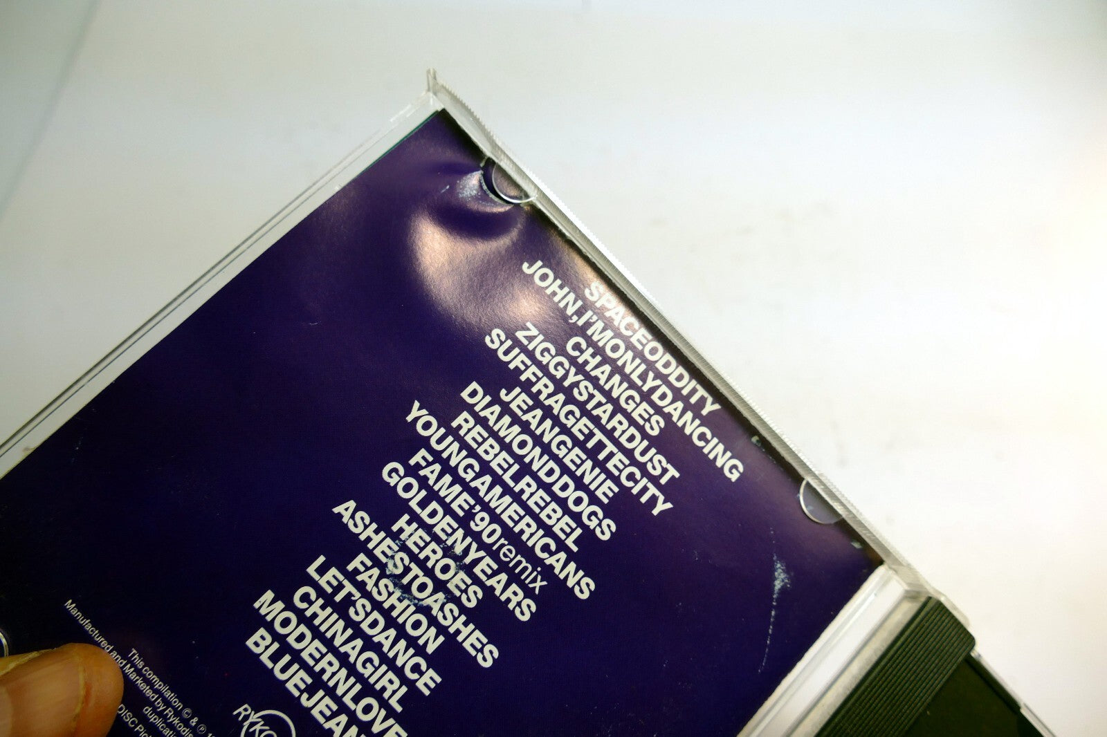Cover art only David Bowie Changesbowie RCD 20171 Rykodisc  -  (NO CD included)