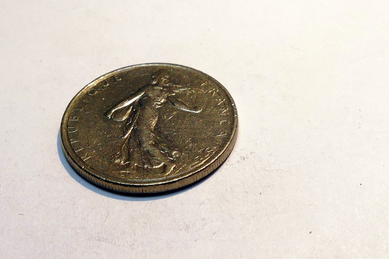 1971 France 1 Franc Coin   World  circulated used