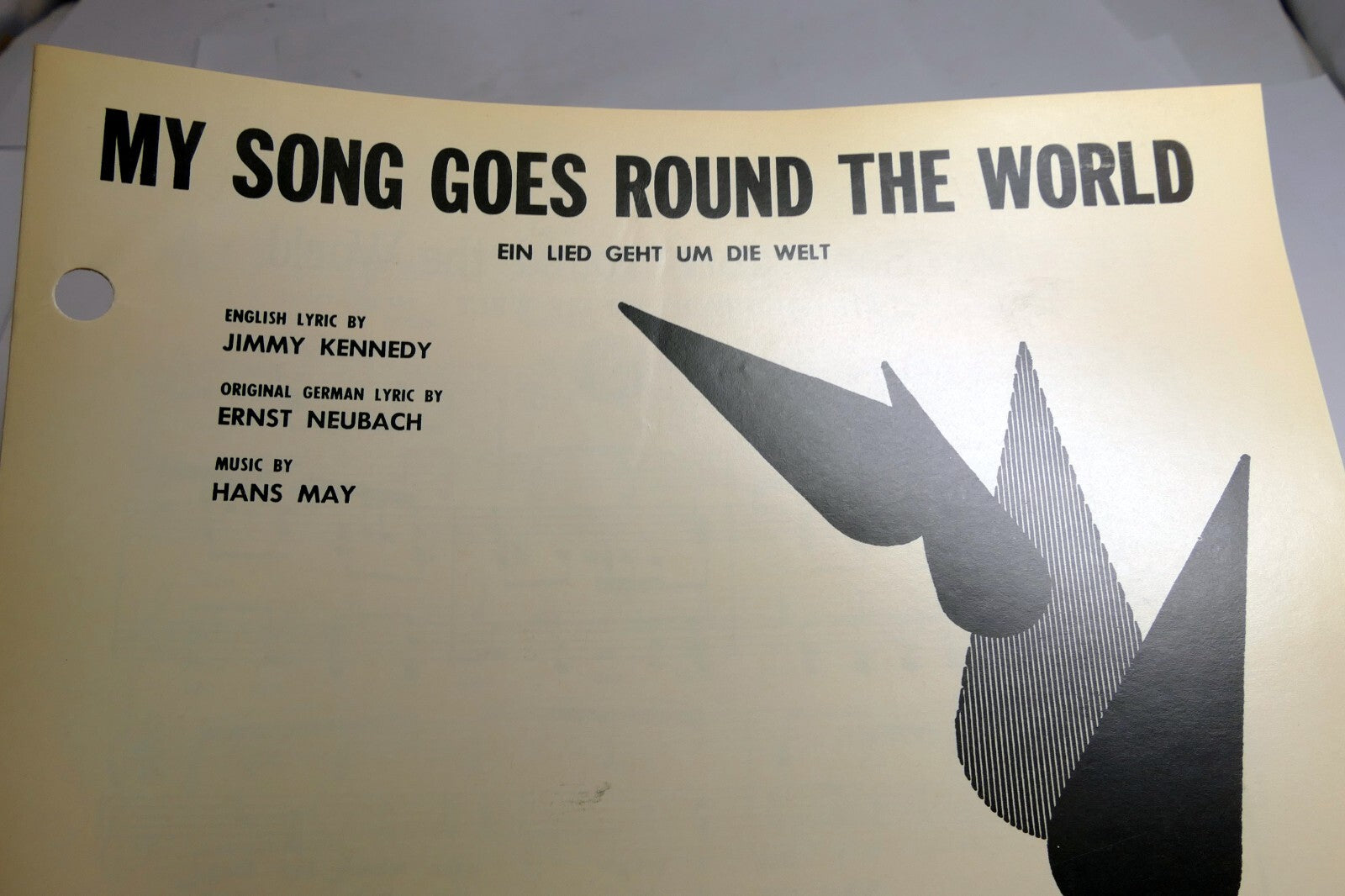 My song goes around the world jimmy kennedy hans may 1933 sheet music
