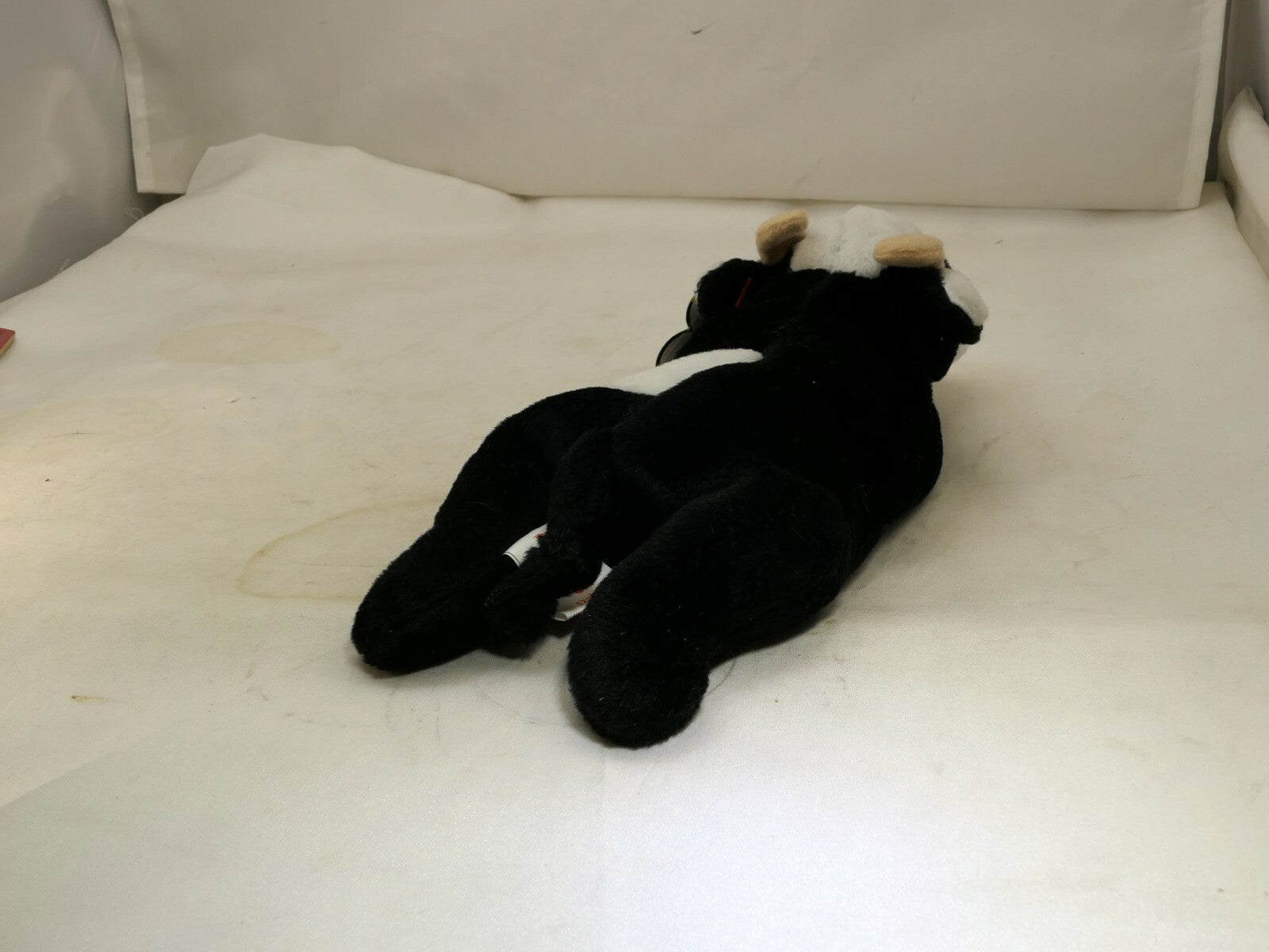 TY Daisy Beanie Baby  Tag Year 1993 5-10-1994 ERROR  Plush Toy black white cow