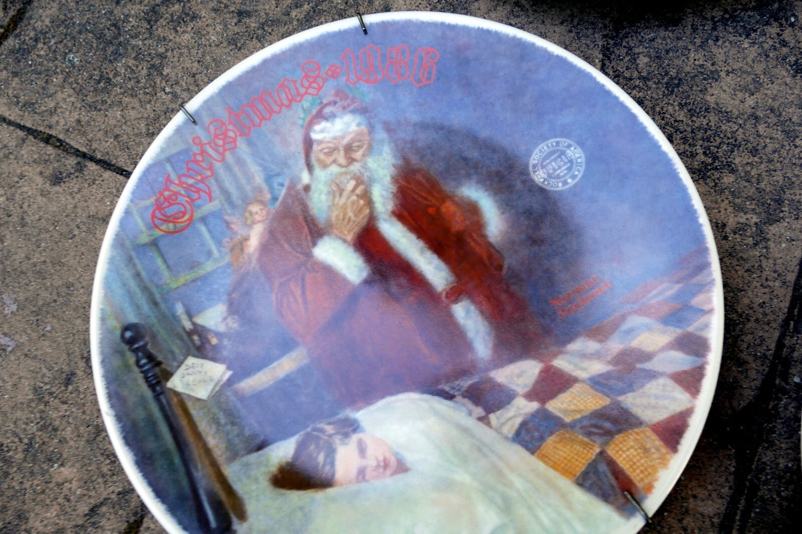 NORMAN ROCKWELL "Christmas Series" Plate Knowles lot of 8 pack
