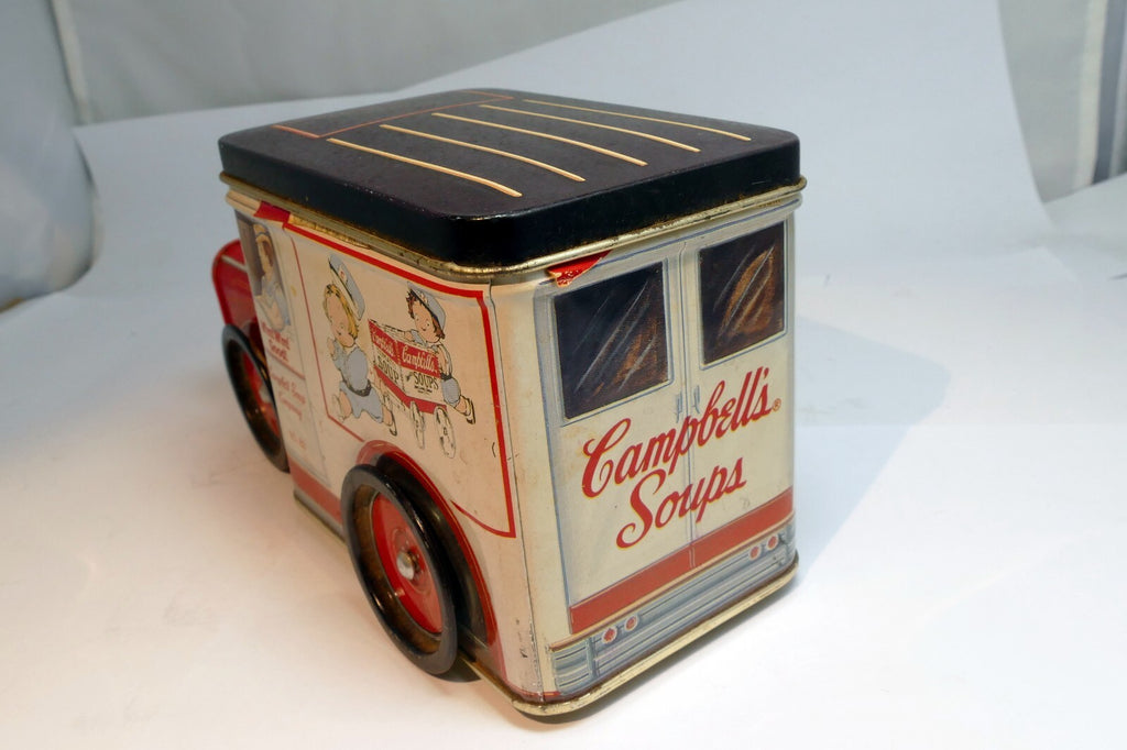 Campbell's Soup Tin Box Co Truck Car With wheels Lid No 83 USA Americana design