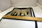 Shoulder Bag Handcrafted Myanmar Sequin Embroidered Tapestry Elephant Antique