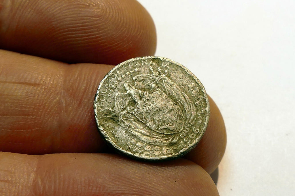 1966 Silver Panama 1/10  Balboa Armored Balboa Coin - poor condition