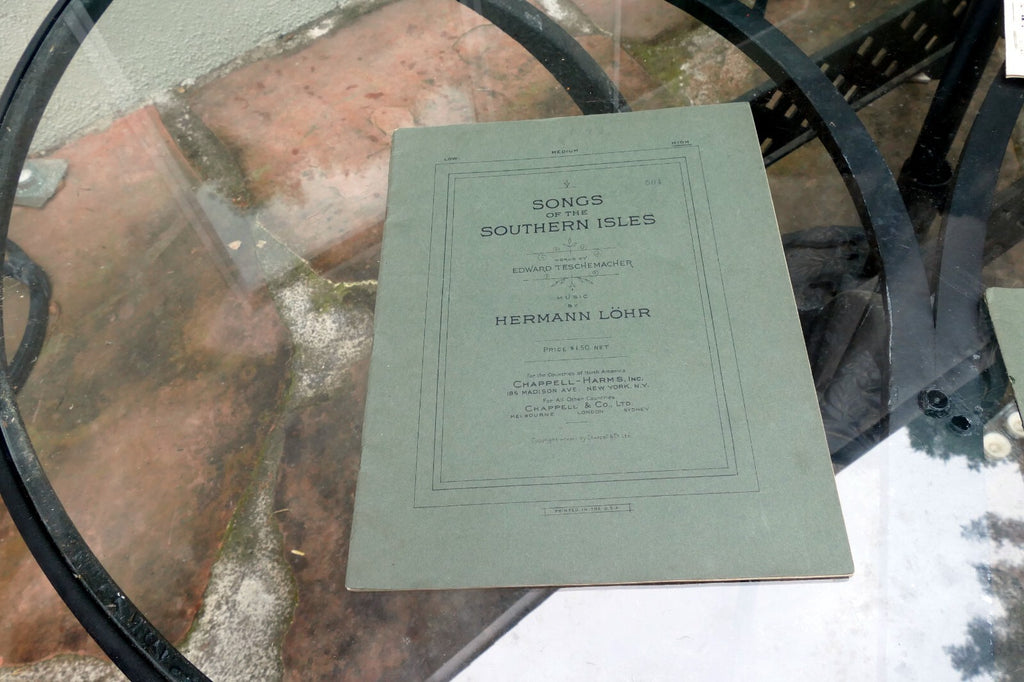 Songs Of The Southern Isles Edward Teschemacher Hermann Lohr SHEET MUSIC 1924