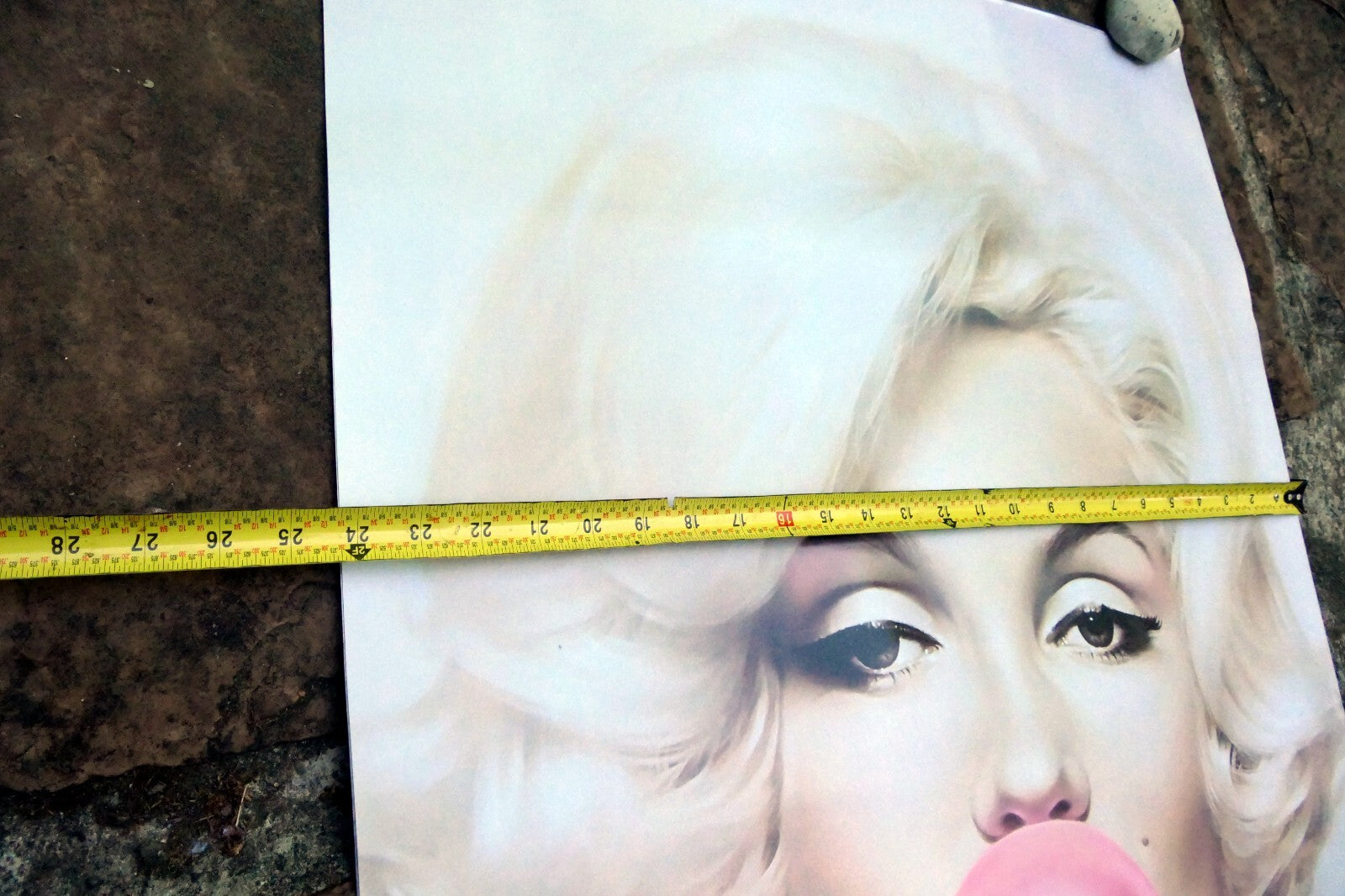 Marilyn Monroe Pink Bubble Gum Premium Art Print 36in x 24in large wall poster