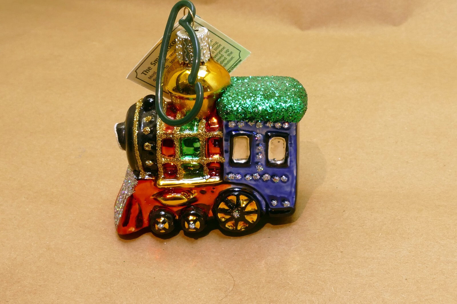 Merck Old World Christmas Ornament Train Engine Locomotive - mint