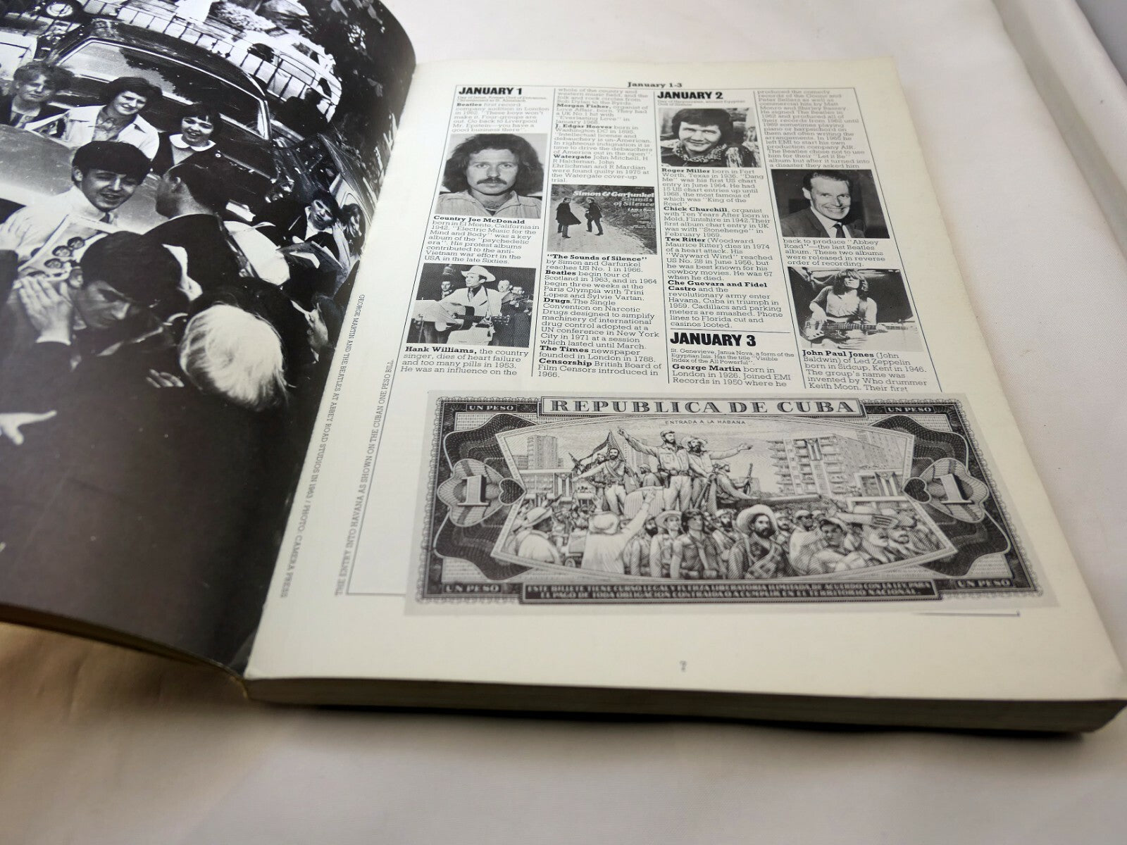 THE ILLUSTRATED ROCK ALMANAC by Pearce Marchbank & Barry Miles (1977)1st Edition