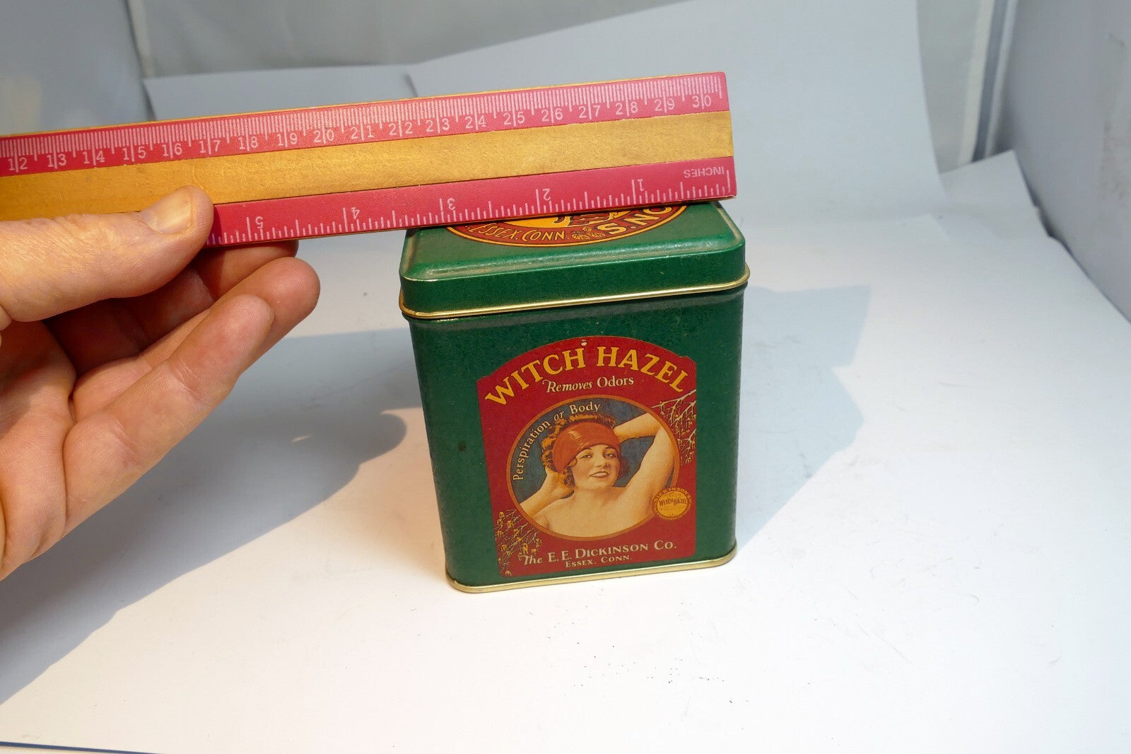 Dickinson's Double Distilled Witch Hazel Collectible Tin rectangle 4"