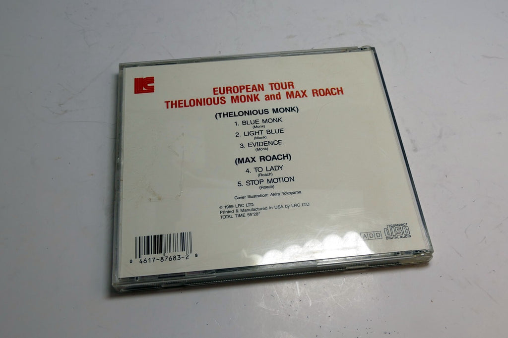 THELONIOUS MONK and MAX ROACH European Tour - CD - CDC 7683 LRC LTD. 1989