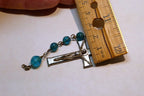 Metal Crucifix Cross Pendant Charm - ITALY vintage 1.5" long Catholic