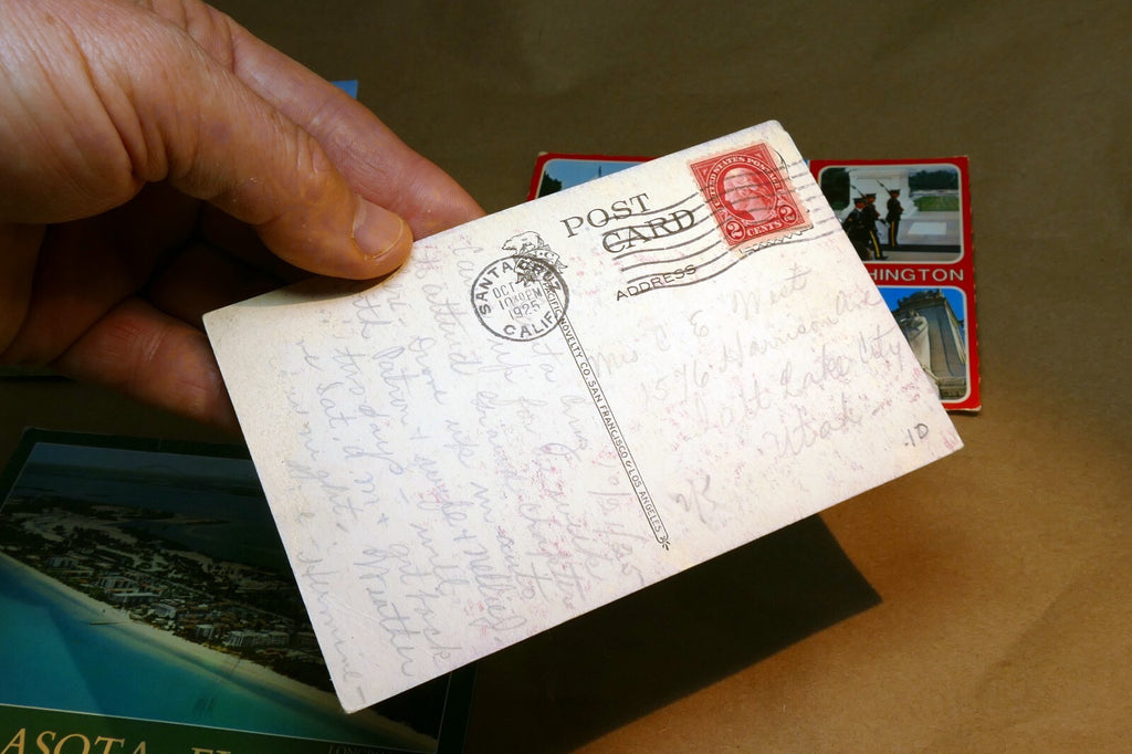 Postcard lot of 4  Posted USA California Sequoia Florida, Wisconsin Washington