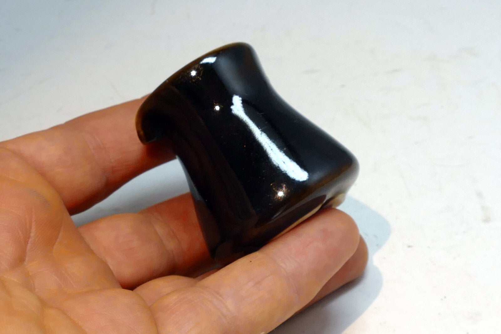 Miniature 4cm tall brown Milk Creamer Pitcher