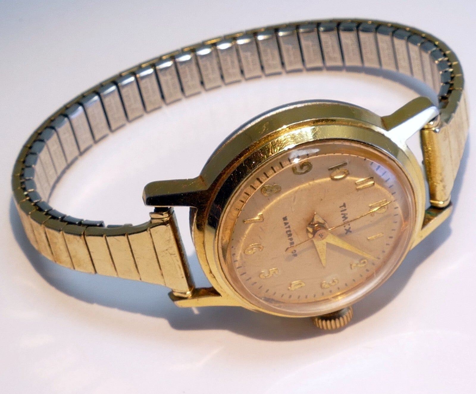 TIMEX LADIES WATCH WRISTWATCH GOLD TONE - as found as is parts repair
