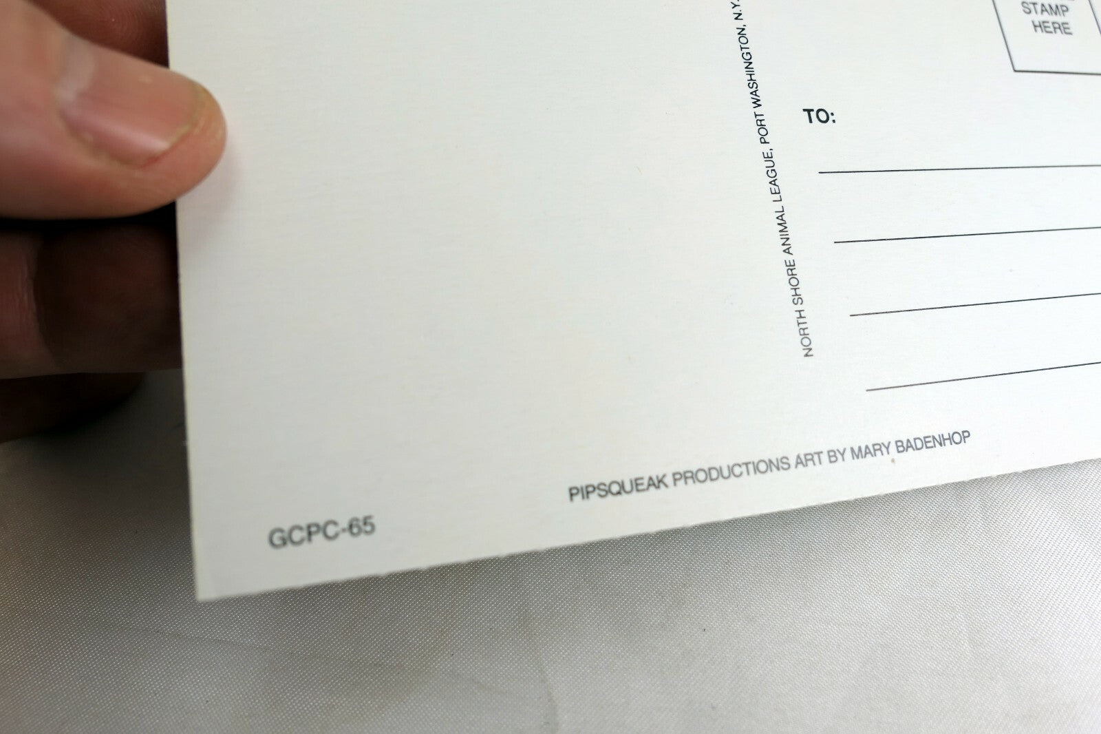 Happy Birthday Postcard Animal Shelter North Shore League Adopt a Pet 1980's