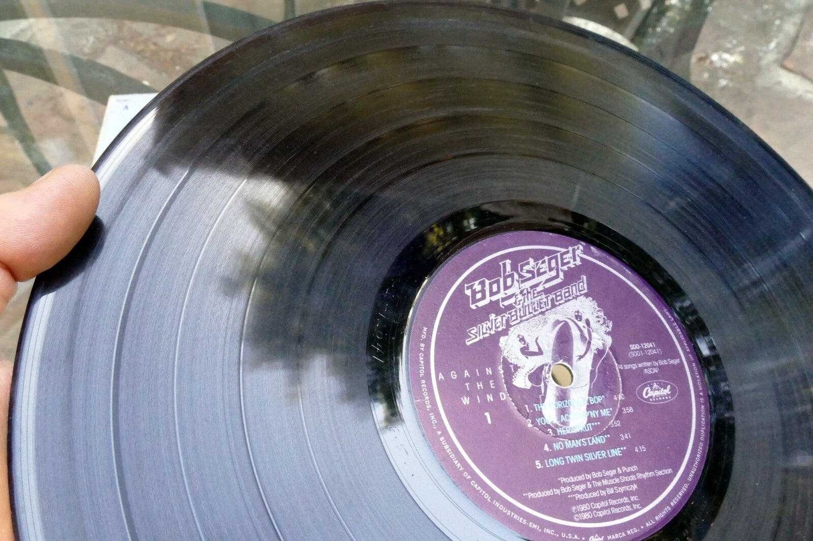 BOB SEGER AGAINST THE WIND LP Vinyl SOO 12041 1980 Original Capitol Records