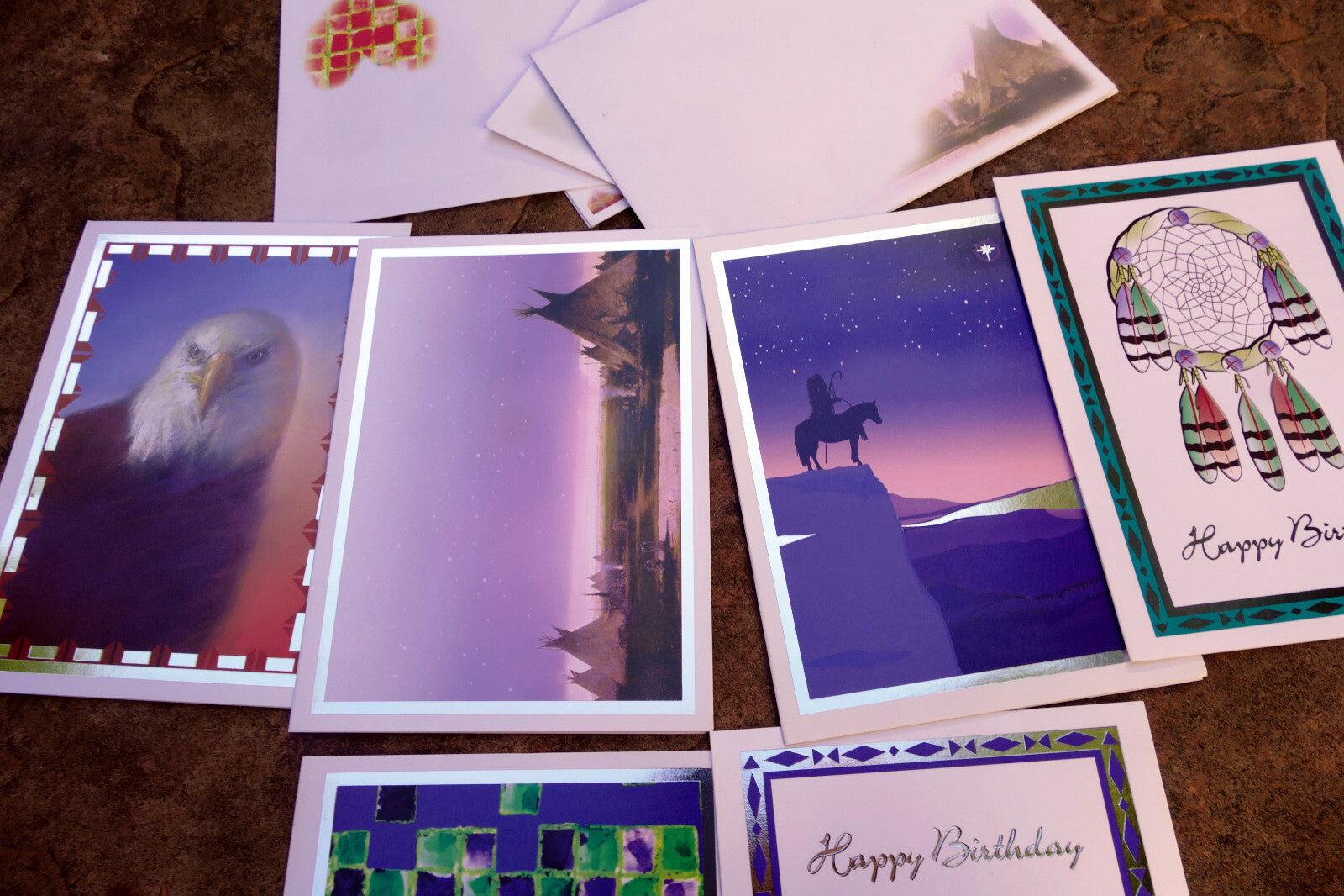 Lakota Greeting Cards ST. JOSEPH INDIAN MISSION School  lot of 6 Native American