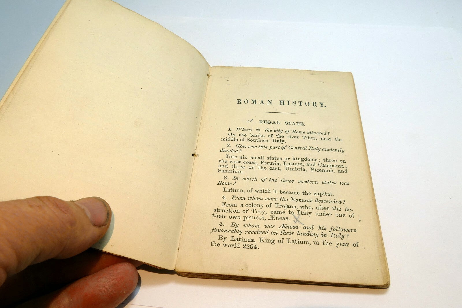 Roman History in Question and Answer by Lady Houston and Sons 1880