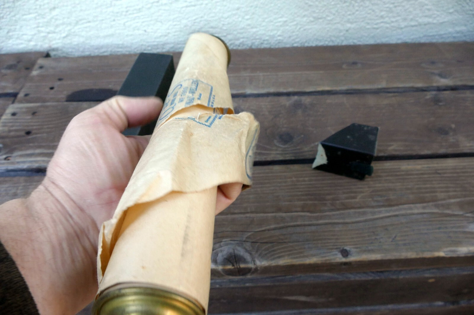 QRS Word Piano Roll WF7076 Donau Wellen Walzer Ivanovici - damaged front - AS IS
